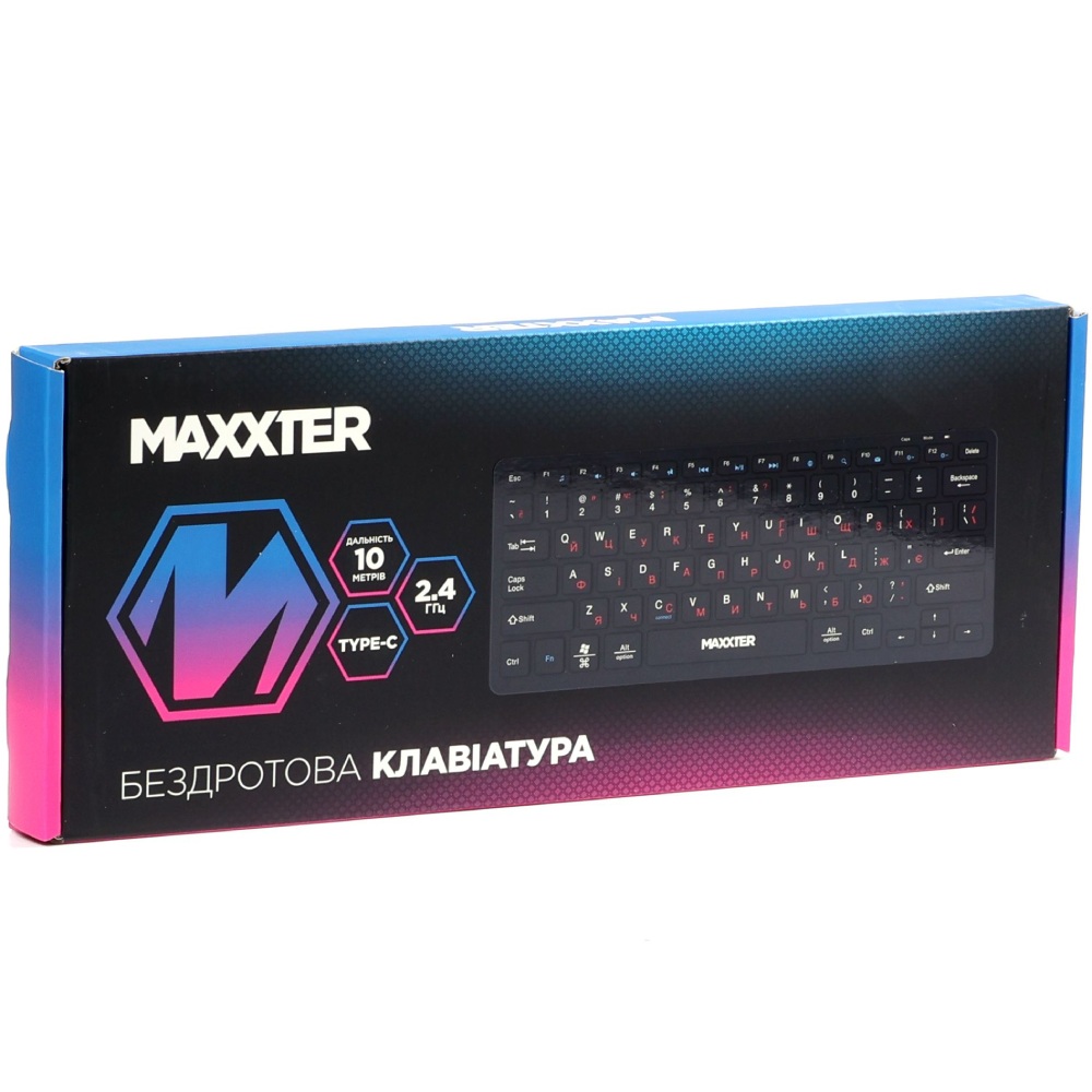 Клавіатура MAXXTER KBW-C01B-UA Конструкція ножична