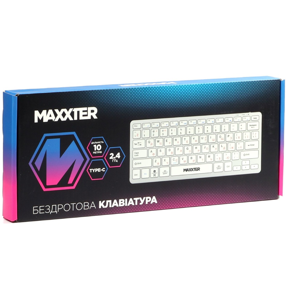 Клавіатура MAXXTER KBW-C01S-UA Конструкція ножична