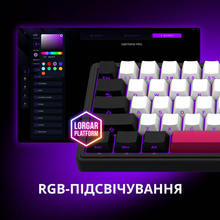 Клавиатура LORGAR KBP70MW Pro Wireless Mechanical EN/UA Black-Red (LRG-KBP70MW-BK-US) Клавиатура LORGAR KBP70MW Pro Wireless Mechanical EN/UA Black-Red (LRG-KBP70MW-BK-US)