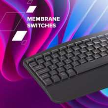 Клавиатура CANYON HKB-W6 Ergonomic Dual Mode Wireless EN/UA Black (CNS-HKBW6)