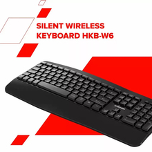 Клавиатура CANYON HKB-W6 Ergonomic Dual Mode Wireless EN/UA Black (CNS-HKBW6)