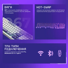 Клавіатура PROOVE Gaming Slicker Ukraine Layout Black (WKSL00022401)