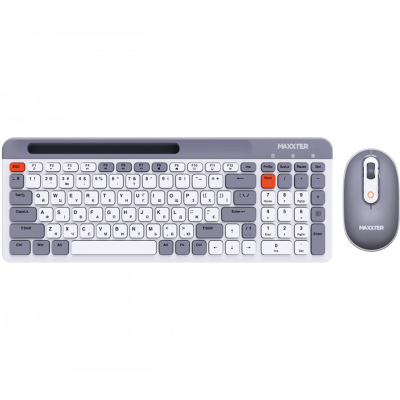 Комплект MAXXTER Wireless White/Grey (KMS-WCM-03G-UA) Комплект MAXXTER Wireless White/Grey (KMS-WCM-03G-UA)