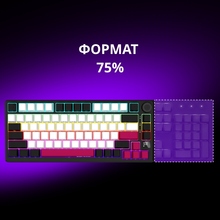 Клавіатура LORGAR KBP7075W Wireless Gaming Mechanical Pro Black-Red (LRG-KBP7075W-BK-US)