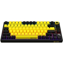 Клавіатура LORGAR KBP7075W Wireless Gaming Mechanical Pro Black-Yellow (LRG-KBP7075W-YL-US)