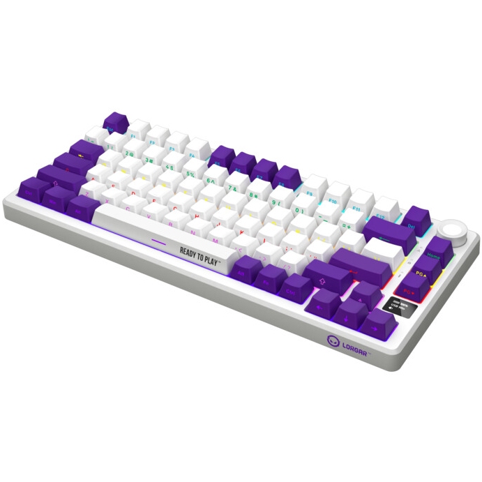 Клавіатура LORGAR KBP7075W Wireless Gaming Mechanical Pro White (LRG-KBP7075W-WH-US) Клас ігрова