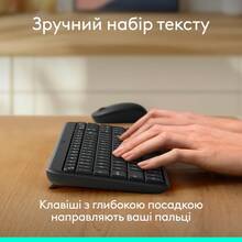 Комплект LOGITECH MK250 Wireless Combo GRAPHITE UKR (920-013823)