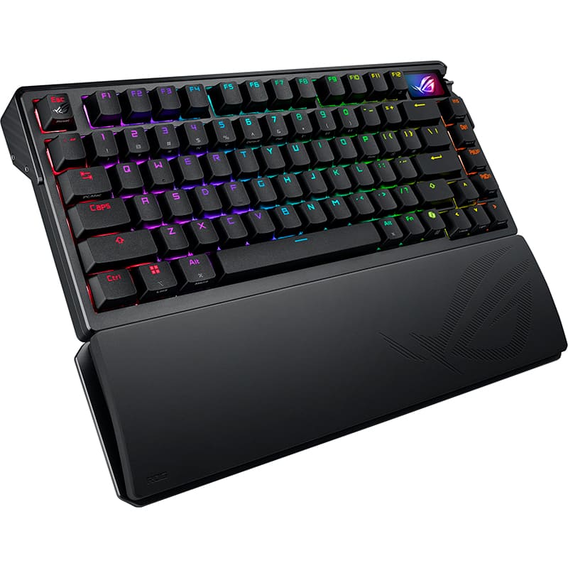 Зовнішній вигляд Клавіатура ASUS ROG Azoth Extreme NX Snow RGB Black (90MP03MA-BKUA01)