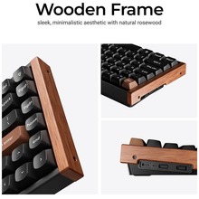 Клавіатура KEYCHRON K2HE Gateron Double-Rail Magnetic Nebula QMK RGB Black (K2H-F1-UA)