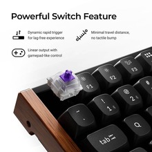 Клавіатура KEYCHRON K2HE Gateron Double-Rail Magnetic Nebula QMK RGB Black (K2H-F1-UA)