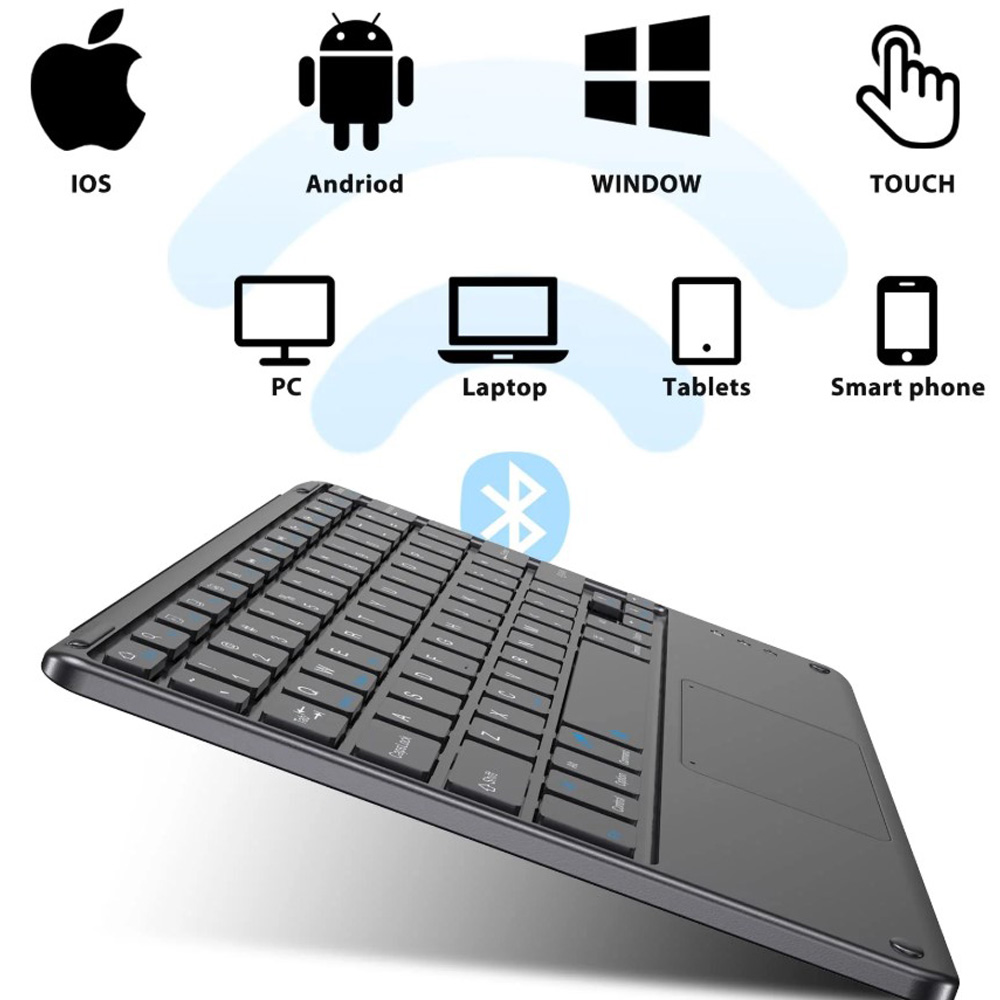 Клавиатура BECOVER TouchPad Black (713403) Подключение беспроводное