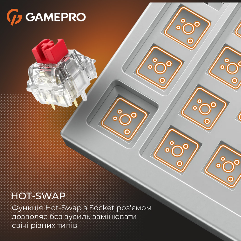 Покупка Клавіатура GAMEPRO Genesis Silverlight White (MK116)
