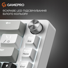 Клавіатура GAMEPRO Genesis Silverlight White (MK116)