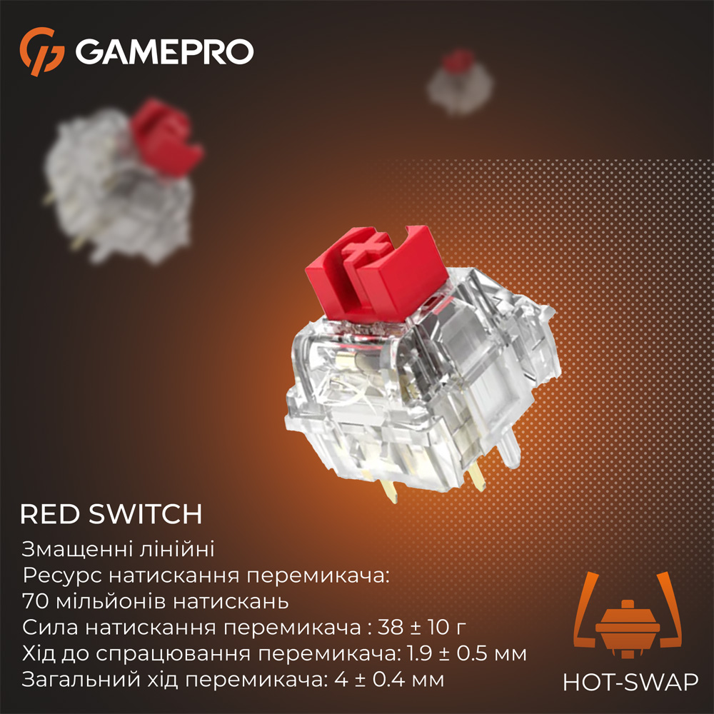 Замовити Клавіатура GAMEPRO Genesis Silverlight White (MK116)