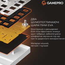 Клавіатура GAMEPRO Genesis Silverlight White (MK116)