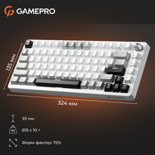 Клавіатура GAMEPRO Genesis Silverlight White (MK126)