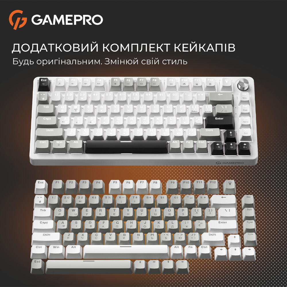 Зображення Клавіатура GAMEPRO Genesis Silverlight White (MK126)