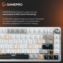 Клавіатура GAMEPRO Genesis Silverlight White (MK126)
