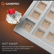 Клавіатура GAMEPRO Genesis Silverlight White (MK126)