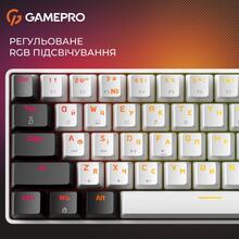 Клавіатура GAMEPRO Genesis Infinity outem swithes Black/White (MK130BW)
