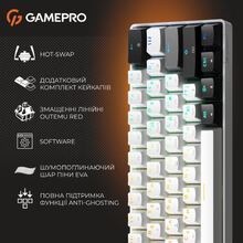 Клавіатура GAMEPRO Genesis Infinity outem swithes Black/White (MK130BW)