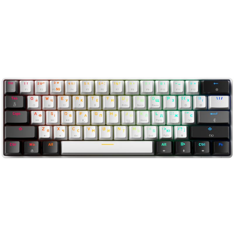 Клавіатура GAMEPRO Genesis Infinity outem swithes Black/White (MK130BW) Клас ігрова