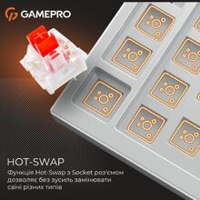 Клавіатура GAMEPRO Genesis Infinity outem swithes Black/White (MK130BW)