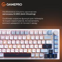 Клавіатура GAMEPRO Genesis Warden outemu swithes Blue/White (MK160BL)