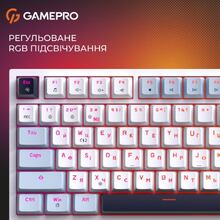 Клавіатура GAMEPRO Genesis Warden outemu swithes Blue/White (MK160BL)