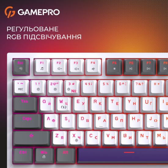 В інтернет магазині Клавіатура GAMEPRO Genesis Warden outemu swithes Gray/White (MK160P)