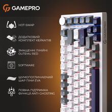 Клавіатура GAMEPRO Genesis Warden outemu swithes Gray/White (MK160P)