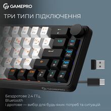 Клавіатура GAMEPRO Asgard Valhalla 65% RGB Black/White (MK210B Pro)