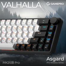 Клавіатура GAMEPRO Asgard Valhalla 65% RGB Black/White (MK210B Pro)