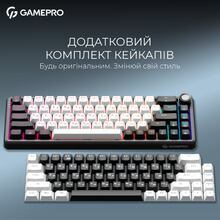 Клавіатура GAMEPRO Asgard Valhalla 65% RGB Black/White (MK210B Pro)