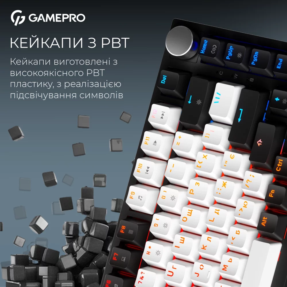 Клавиатура GAMEPRO Asgard Valhalla 75% RGB Black/White (MK160B Pro) Заказать Клавиатура GAMEPRO Asgard Valhalla 75% RGB Black/White (MK160B Pro)