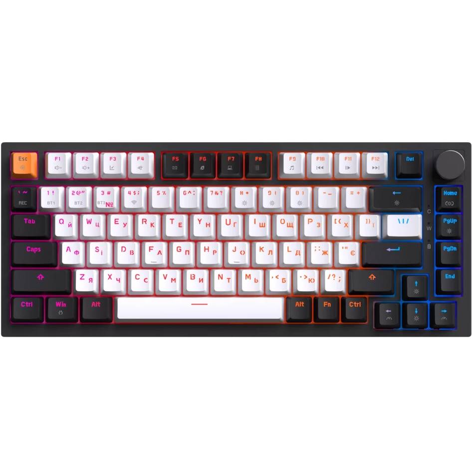 Клавиатура GAMEPRO Asgard Valhalla 75% RGB Black/White (MK160B Pro) Клавиатура GAMEPRO Asgard Valhalla 75% RGB Black/White (MK160B Pro) Дополнительно аккумулятор 3000 мАч, поддержка N-KRO, Gasket mount (система звукоизоляции) Hot swap (горячая замена механических переключателей)
