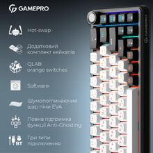 Клавиатура GAMEPRO Asgard Valhalla 75% RGB Black/White (MK160B Pro)