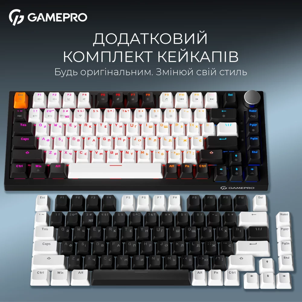 Клавиатура GAMEPRO Asgard Valhalla 75% RGB Black/White (MK160B Pro) Покупка Клавиатура GAMEPRO Asgard Valhalla 75% RGB Black/White (MK160B Pro)