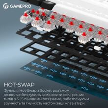 Клавіатура GAMEPRO Asgard Valhalla 65% RGB White/Black (MK210W Pro)