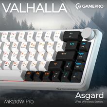 Клавіатура GAMEPRO Asgard Valhalla 65% RGB White/Black (MK210W Pro)