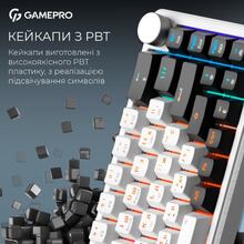 Клавіатура GAMEPRO Asgard Valhalla 65% RGB White/Black (MK210W Pro)