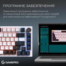 Клавіатура GAMEPRO Asgard Valhalla 75% RGB White/Black (MK160W Pro)