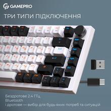 Клавіатура GAMEPRO Asgard Valhalla 75% RGB White/Black (MK160W Pro)