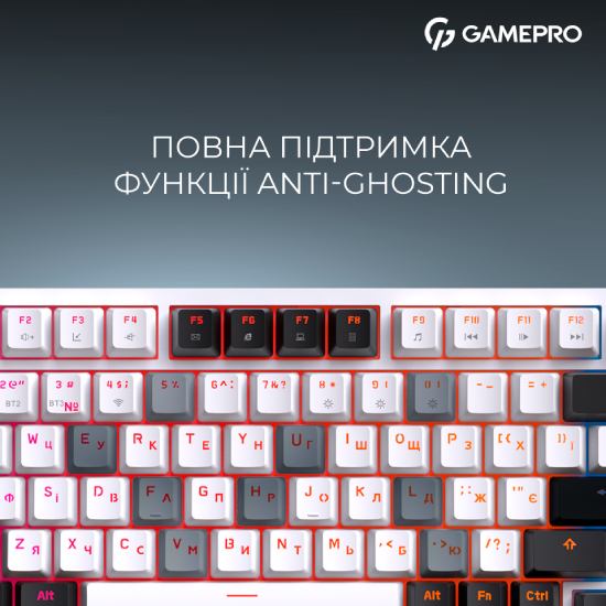 Покупка Клавіатура GAMEPRO Asgard Valhalla 75% RGB White/Black (MK160W Pro)