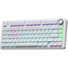 Клавіатура AULA F75 KRGD Red USB White EN/UA (6948391203225)