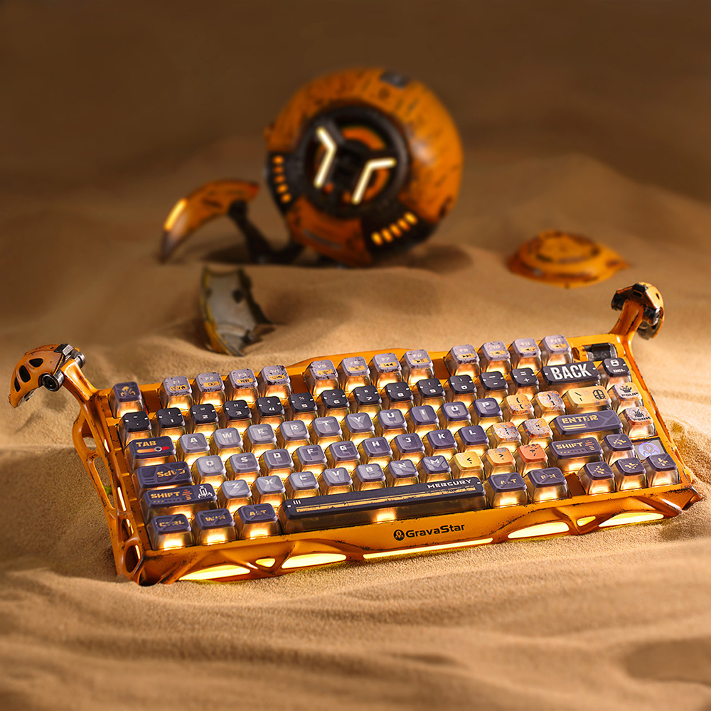 Внешний вид Клавиатура GRAVASTAR Mercury K1 Pro Yellow (GSK1PRO_YLW)