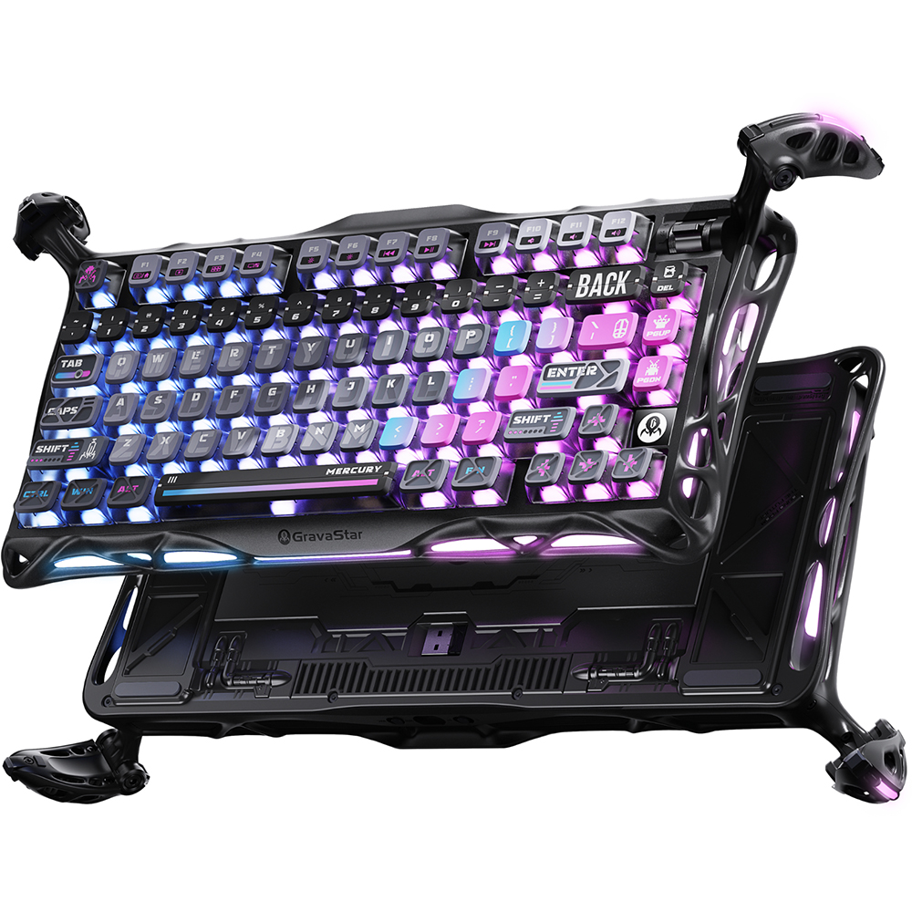 Клавіатура GRAVASTAR Mercury K1 Pro Black (GSK1PRO_CMBLK) Конструкція механічна