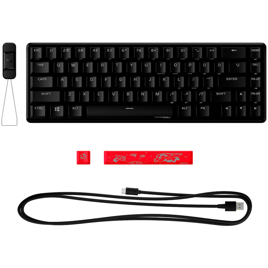 Внешний вид Клавиатура HYPERX Alloy Origins 65 Black (4P5D6AA)