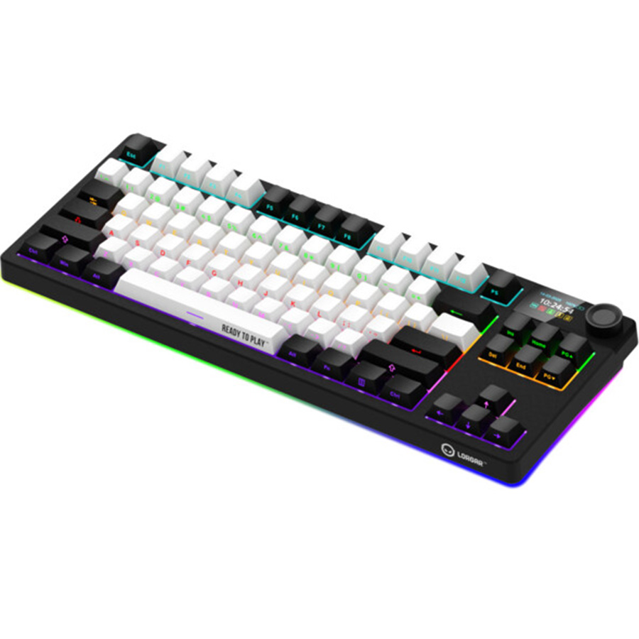 Внешний вид Клавиатура LORGAR KBP70TKLW Wireless TKL Mechanical Pro Black-Red (LRG-KBP70TKLW-BK-US)