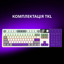 Клавіатура LORGAR KBP70TKLW Wireless TKL Mechanical Pro Beige (LRG-KBP70TKLW-RT-US)